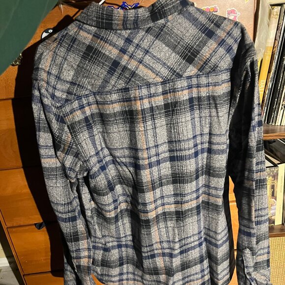 Distillery Brushed Plaid Flannel – Blue/Grey - Picture 3 of 3